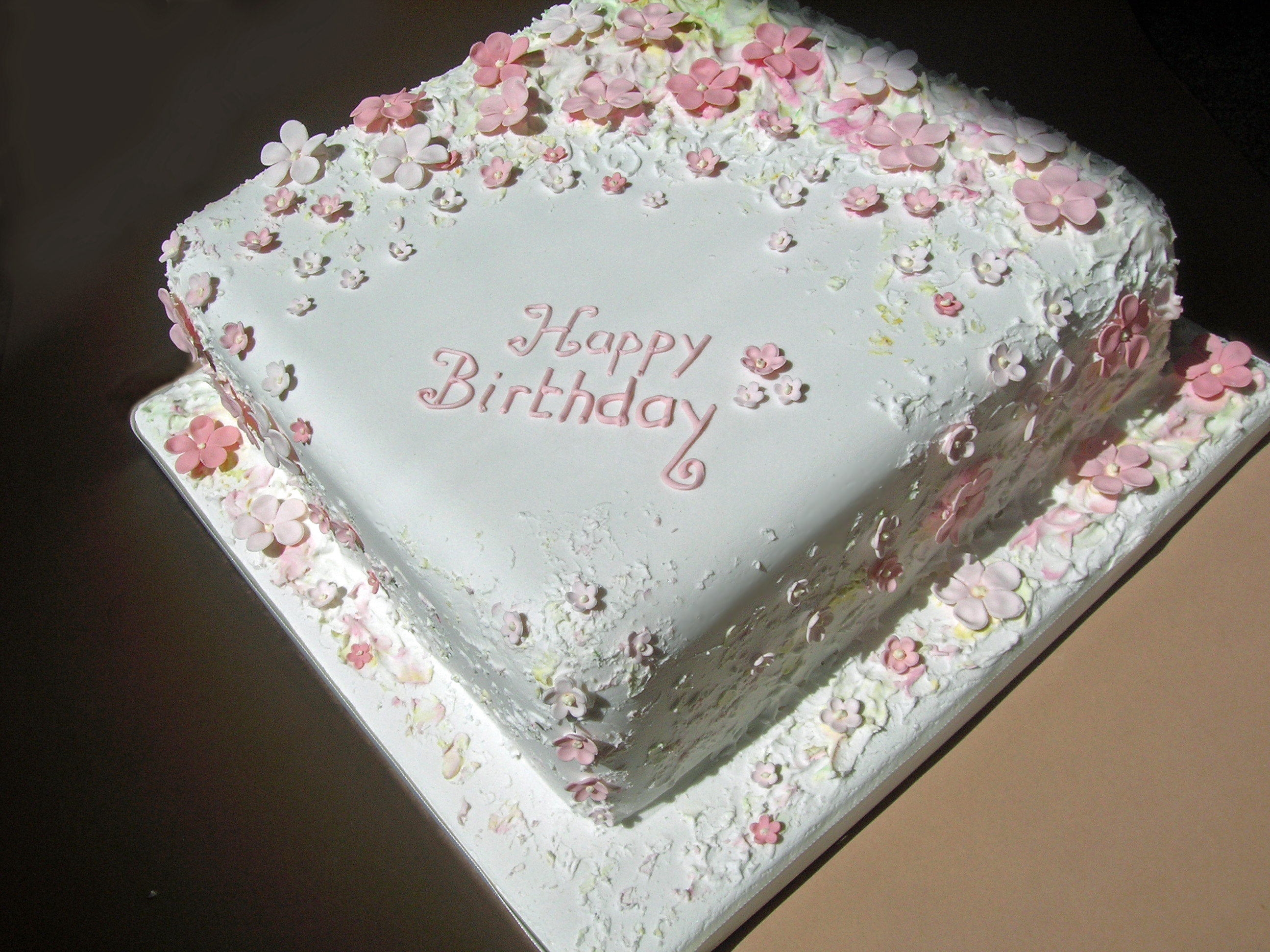 Flowery Birthday Cake.